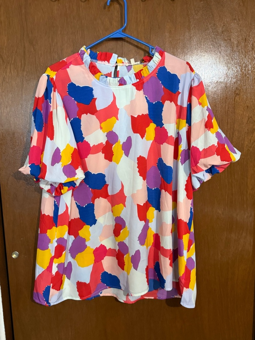Jodifl Colorful Abstract Print Blouse